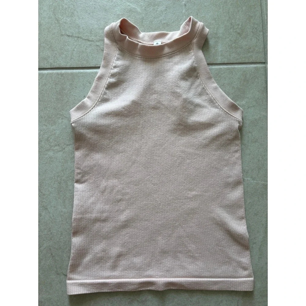 Athleta Renew Tank Top Womens XXS Pink Cropped Gym Athletic Workout Sporty - Picture 3 of 7
